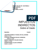 Impuestos Indirectos Sobre El Gasto 2013