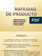 Estrategias Del Producto