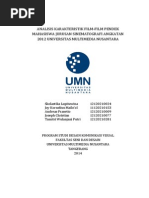 Download ANALISIS KARAKTERISTIK FILM-FILM PENDEK MAHASISWA JURUSAN SINEMATOGRAFI ANGKATAN 2012 UNIVERSITAS MULTIMEDIA NUSANTARA by SkolastikaLupitawina SN225360971 doc pdf