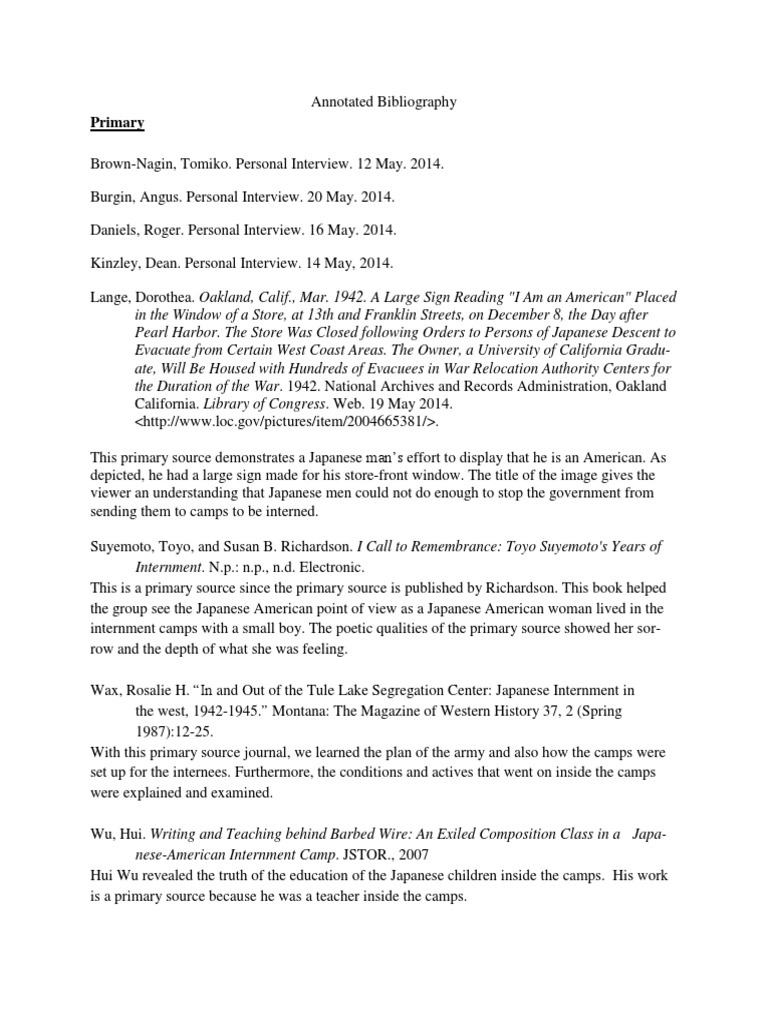 Mla annotated bibliography example picture