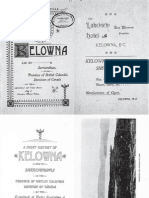 1898 Short History of Kelowna