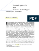 From Epistemology to the Avant-garde - Marcel Duchamp and the Sociology of Knowledge in Resonance (2003 Theory, Culture And