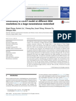 Uncertaintu of SWAT Model at Different DEM Resolutin