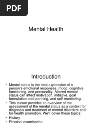 Mental Health