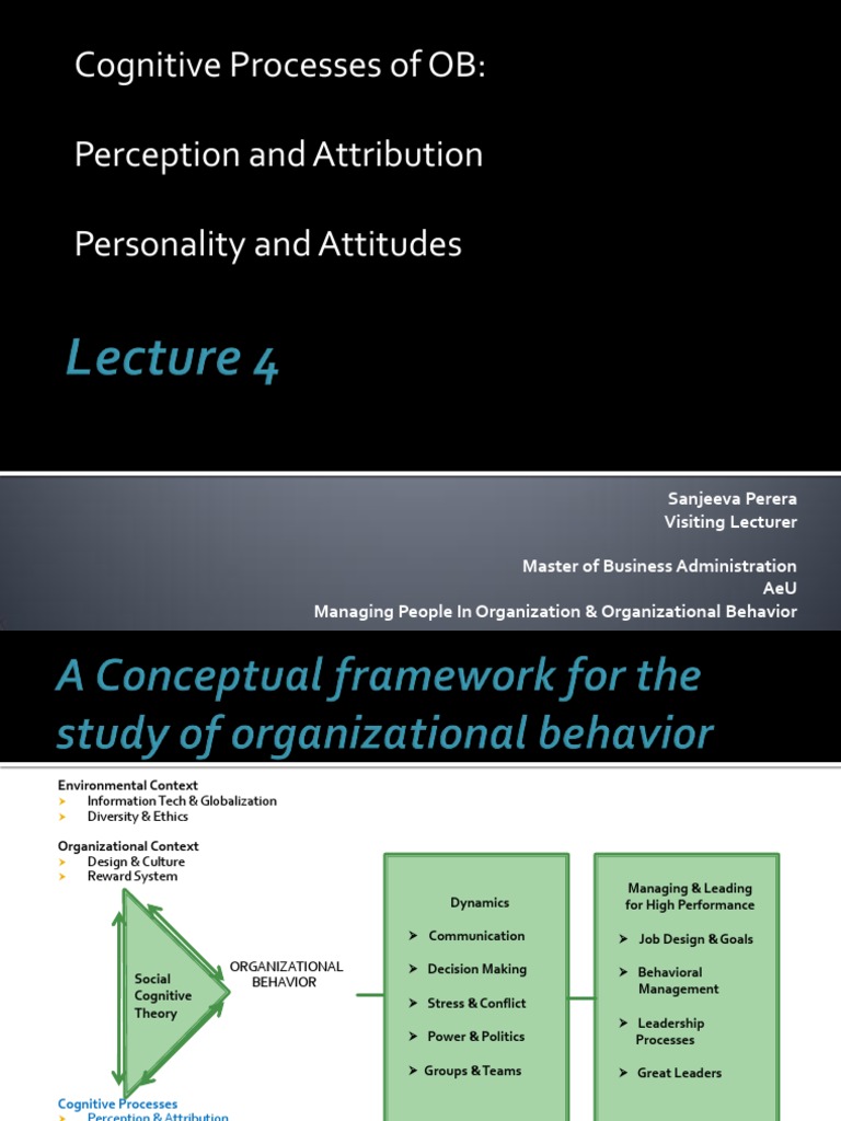 Personality attitudes and work behaviors picture