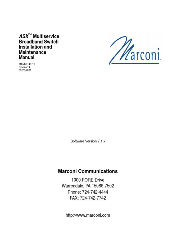 ASX 7.1 Install Maint Manual, PDF, Electromagnetic Compatibility