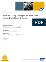 How to Log Changes in Plan Data Using DataStore Object