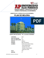 Plan de Mejora Hospital Militar Central