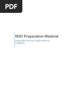 IESO Preparation Material (Geomorphic Processes and Evolution of Landforms)