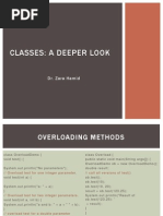 Classes: A Deeper Look: Dr. Zara Hamid