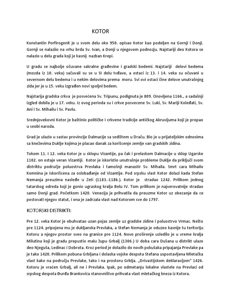 Kotor | PDF