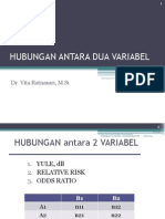 hubungan keeratan antara dua variabel