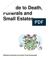 A Guide to Death Funerals and Small Estates 2010