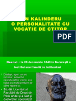 ION KALINDERU - o Personalitate Cu Vocatie de Ctitor