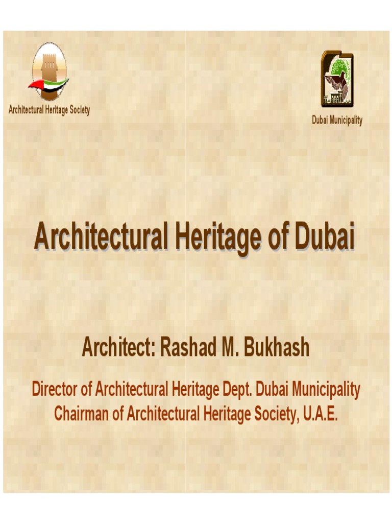 Preserving Dubai's Architectural Heritage | PDF | Dubai | United Arab ...