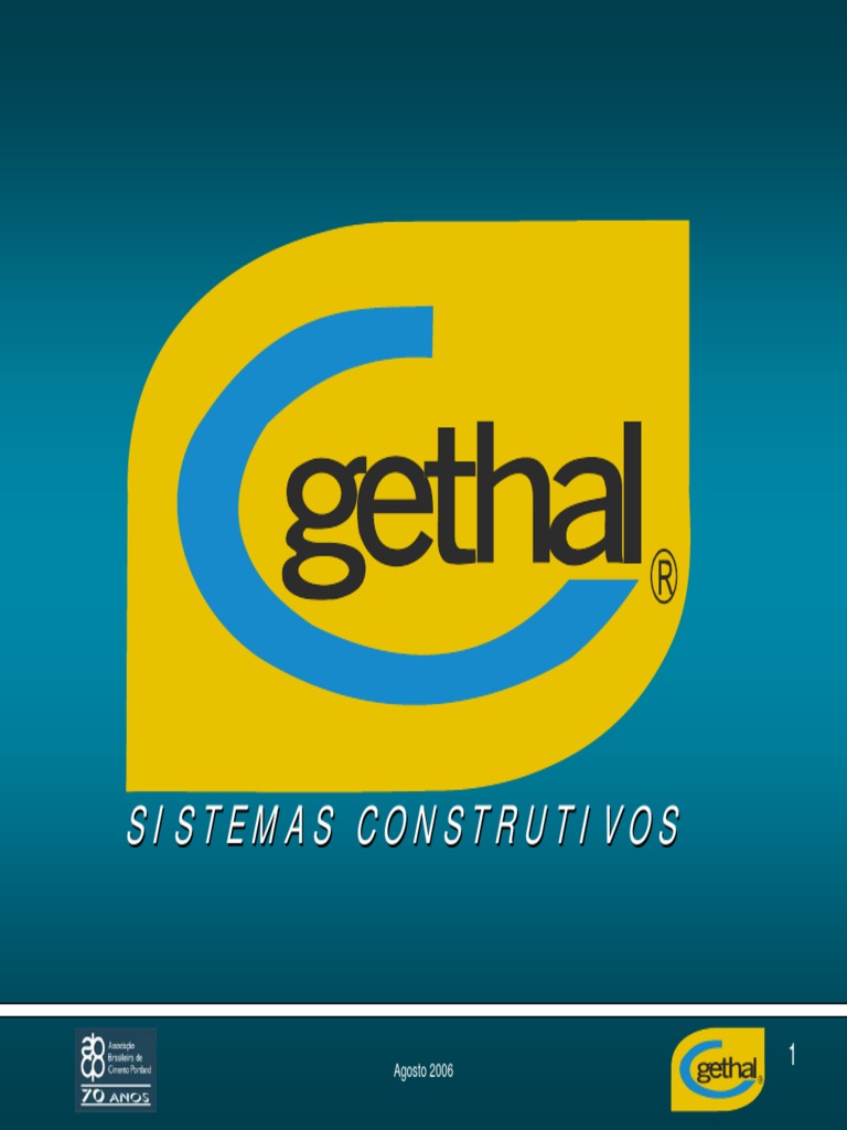 Gethal - Sistema Construtivo | PDF | Indústrias | Materiais