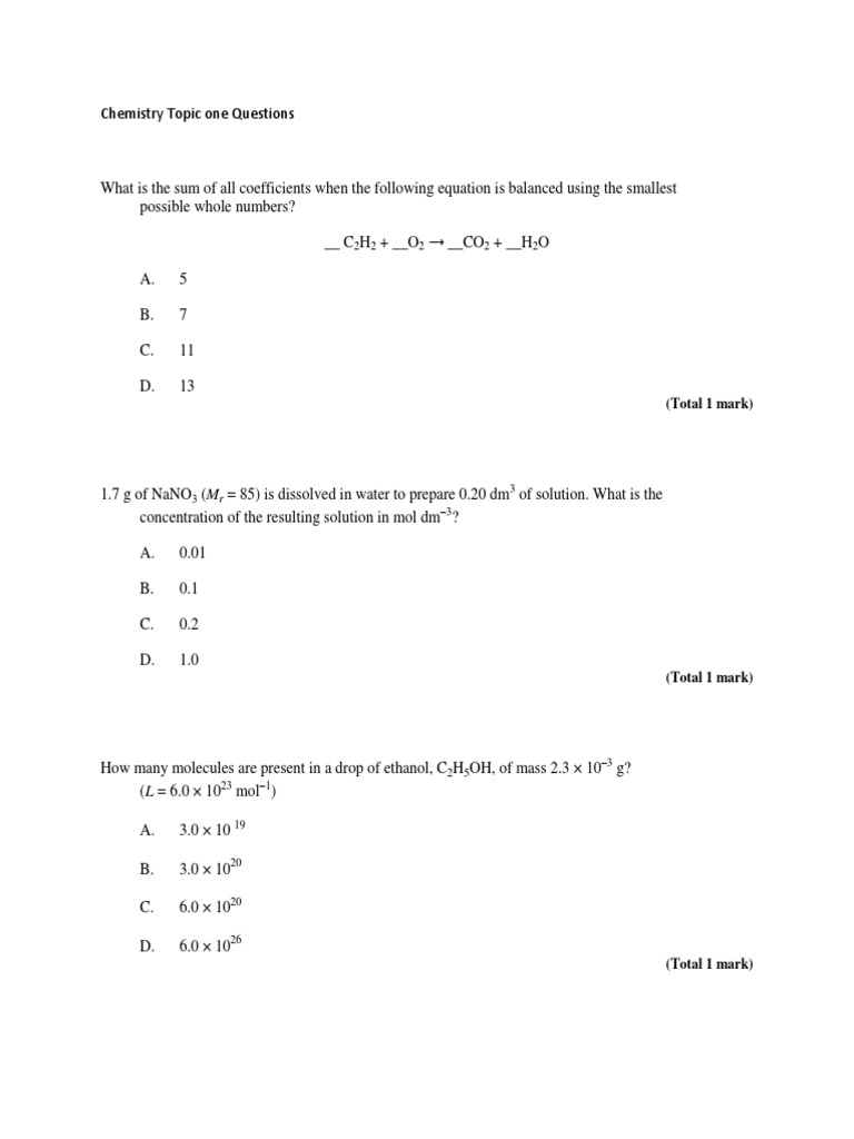 Balancing Chemical Equations and Reactions | PDF | Mole (Unit) | Redox