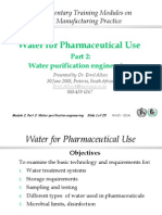 Water For Pharmaceutical Use