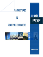 Role of Admixture in Concrete