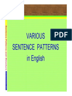 English Sentence Patterns