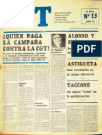 1968 07 25 CGT Universidad Analfabetos Artistas Presos