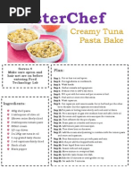 Master Chef Tuna Pasta Bake