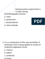 Microelectronics Questions