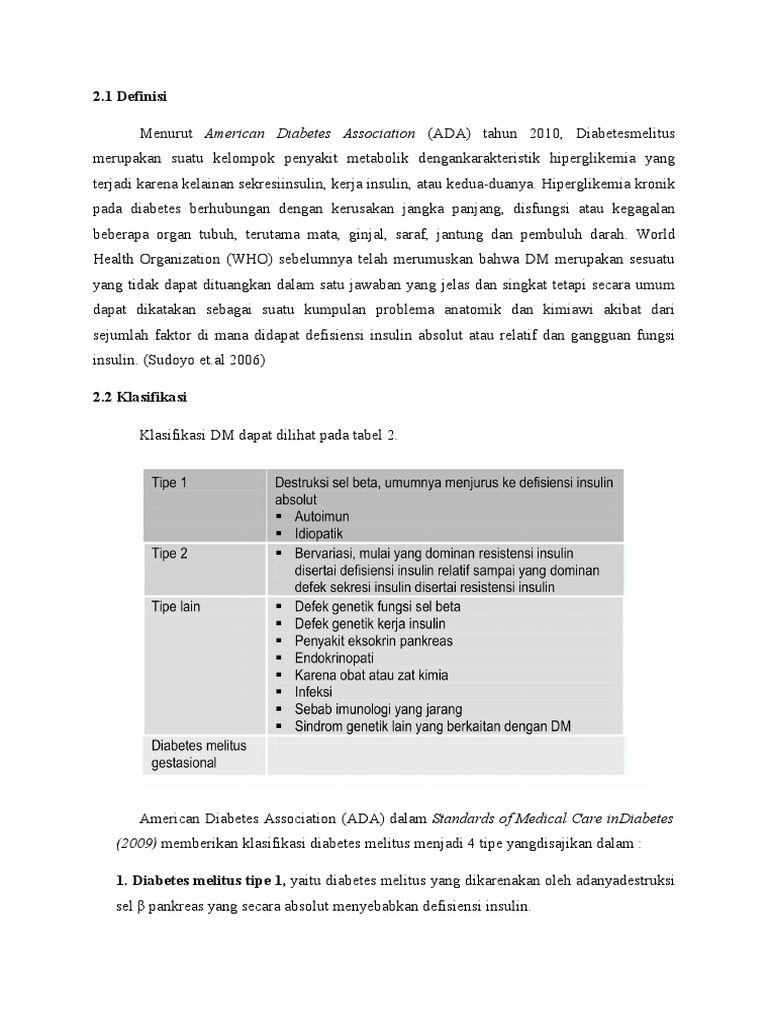 Contoh Kasus Diabetes Melitus Tipe 1 Barisan Contoh