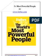 The World's Most Powerful People-2009 by FORBES
