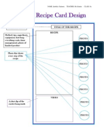 Recipe Card Design