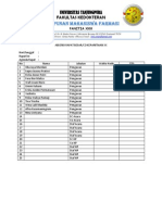 Contoh Format Absensi Rapat