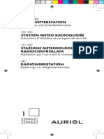 Funk-Wetterstation: Bedienungs-Und Sicherheitshinweise