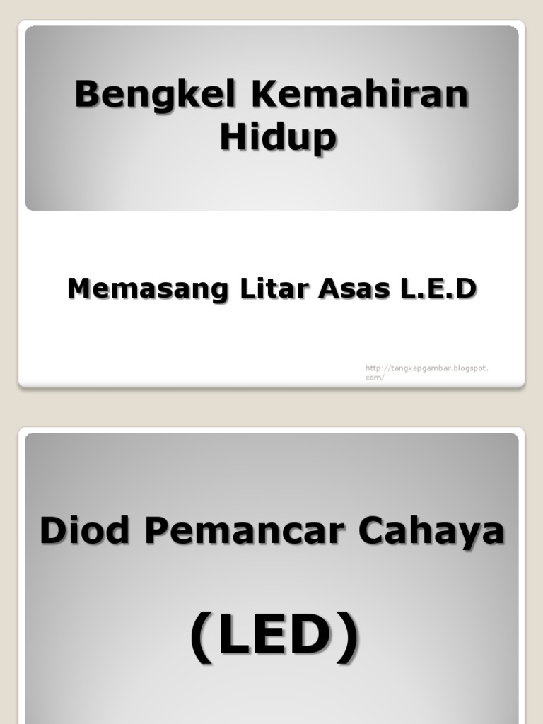 Litar Skematik Lampu LED Asas | PDF | Teknologi & Rekayasa