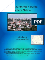 Evoluția Teritorială a Așezării Urbane Slatina