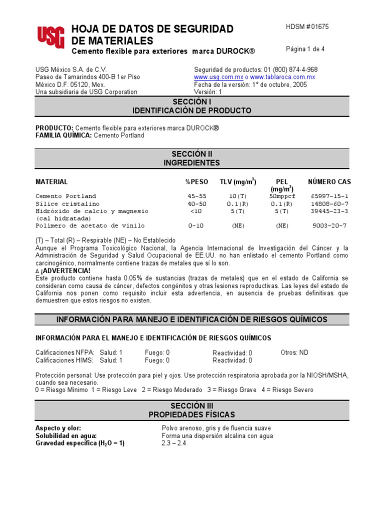 CEMENTO DUROCK 2 Quemar Cemento