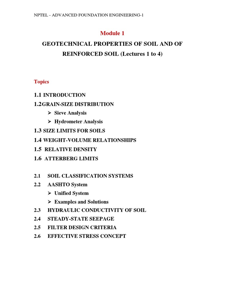 Geotechnical Soil Properties Overview | PDF | Geotechnical Engineering ...