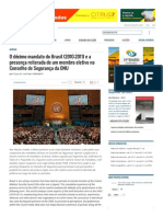 Eduardo Uziel - Brasil e UNSC