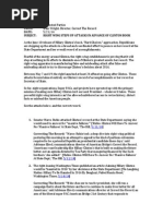 Correct The Record Memo