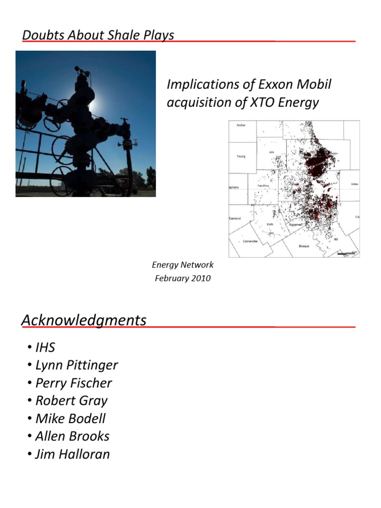 ExxonMobil Ergynet Work XOM | PDF | Shale Gas | Exxon Mobil