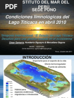 402 Condiciones Limnologicas Lago Titicaca