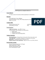 Resume and Reference Page