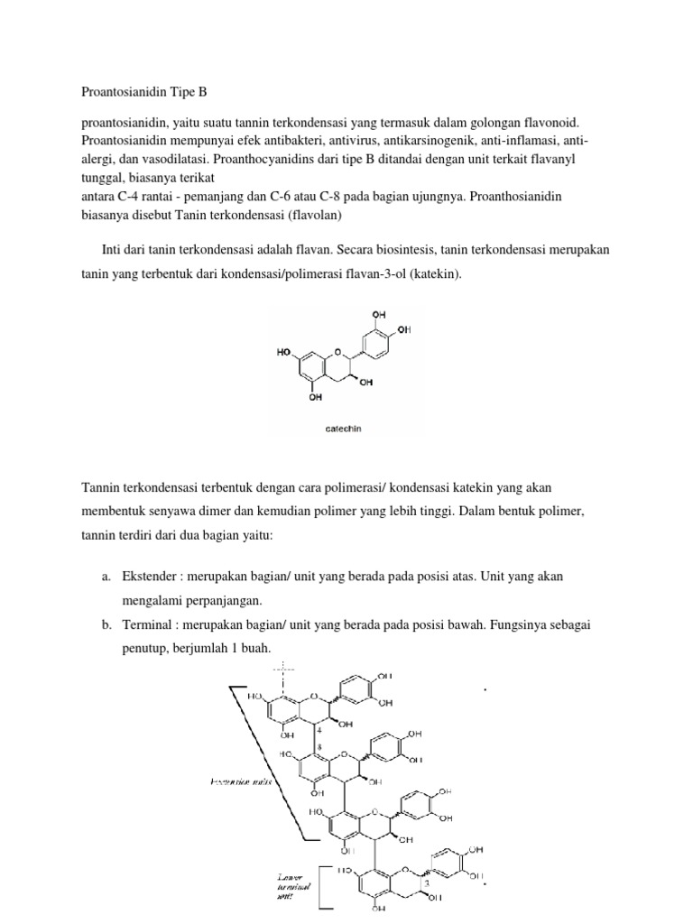 Struktur dan Mekanisme Proantosianidin | PDF | Sains & Matematika
