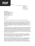 Letter From Carl Elliott to Susan Berry asking IRB to investigate incident from KMSP Report Jan 2 2104
