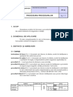 PP 01-1-0 Procedura Procedurilor