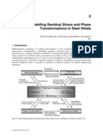 Modelling Residual Stress and Phase Transformation in Steel Welds