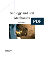 Geology and Soil Mechanics Assignment Introduction