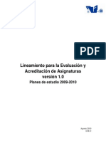 Lec. 12 Lineamiento para La Evalaucion y Acreditacion