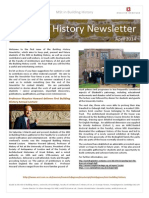 Building History Newsletter 1, April 2014