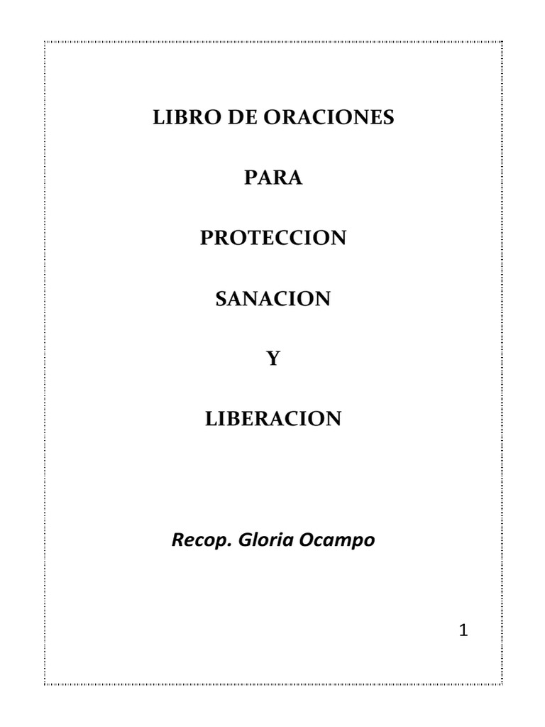 Oraciones para Protección y Sanación | PDF | Oración | Cristo (título)