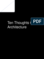 Ten Thoughts On Architecture